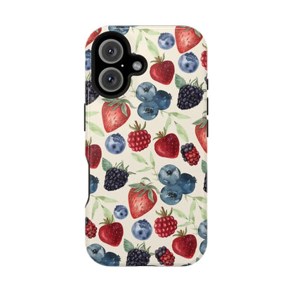 Rural Blueberry Luxury Case for iPhone 17 16 15 14 13 12 11 Pro Max Plus