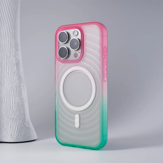 Luxury 3D Water Ripple Magsafe Case for iPhone 12/13/14/15/16 Pro Max