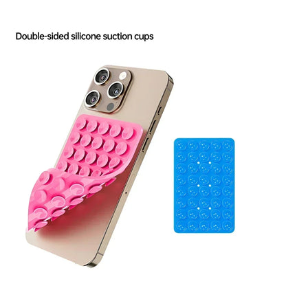 Hands-Free Double-Sided Silicone Suction Phone Holder Stand Universal