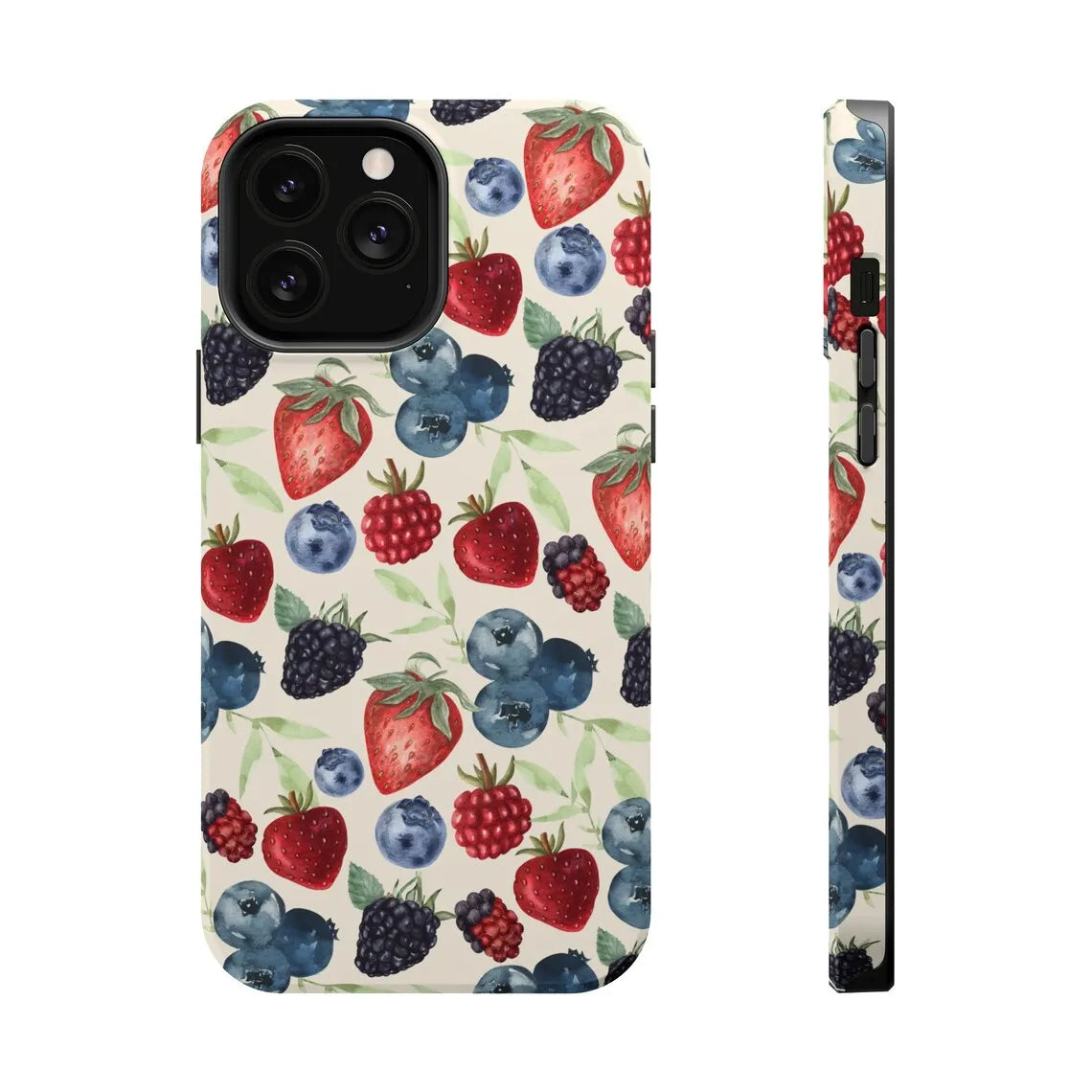 Rural Blueberry Luxury Case for iPhone 17 16 15 14 13 12 11 Pro Max Plus