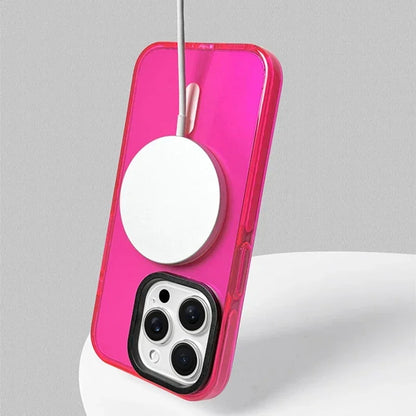 Transparent Neon MagSafe Case for iPhone 14 Pro Max/14 Pro