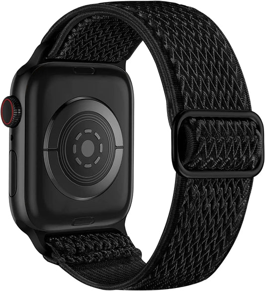 Stretchy Nylon Band for Apple Watch Ultra 2 SE Series 9–1 – Soft & Comfortable