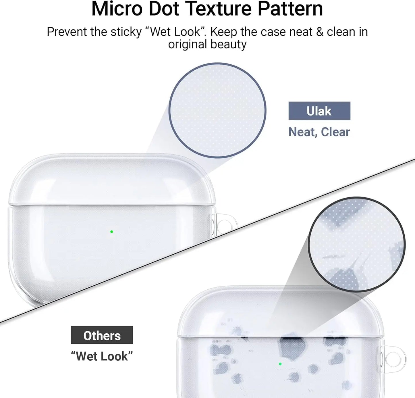 2025 Clear Case for AirPods Pro 3 – Shockproof Cover with Keychain & Cleaner Kit