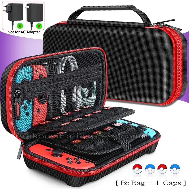 Large Travel Carrying Bag for Nintendo Switch OLED Anti-Scratch Storage Case