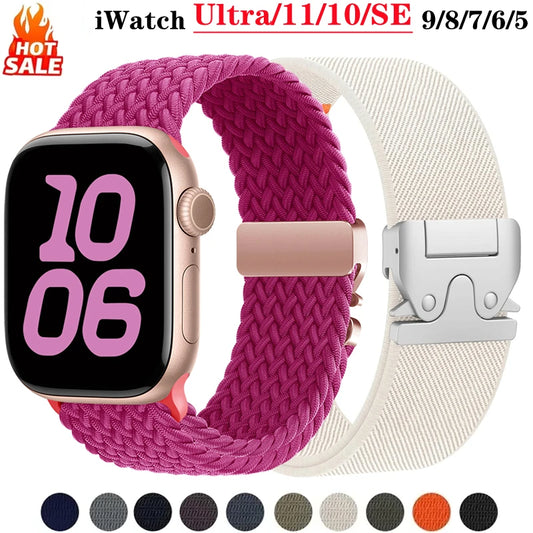 Parachute Strap for Apple Watch Ultra 11/10 & Series 9–6 SE Bracelet