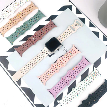Transparent Silicone Strap for Apple Watch Ultra 2 & Series 10–SE (38–49mm)
