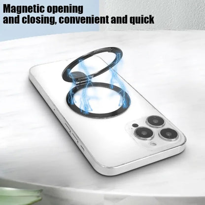 Magnetic Finger Ring Holder for iPhone 15 16 MagSafe Wireless Charging Stand