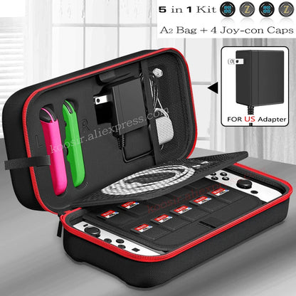 Large Travel Carrying Bag for Nintendo Switch OLED Anti-Scratch Storage Case