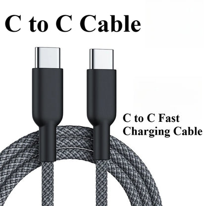 PD60W Type-C to Type-C Fast Charging Cable For iPhone Samsung Xiaomi iPad