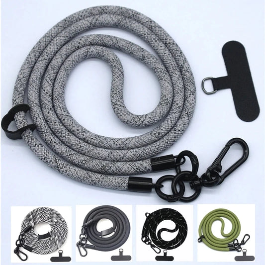 8MM x 120CM Bold Universal Phone Lanyard Crossbody Shoulder Strap Anti-Loss