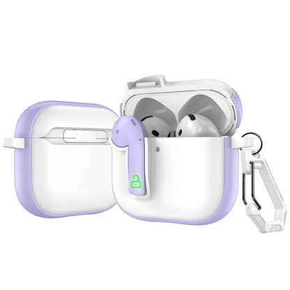 Shockproof Case with Hook for AirPods 4/3/2/Pro 2 – Luxury Protective Cover