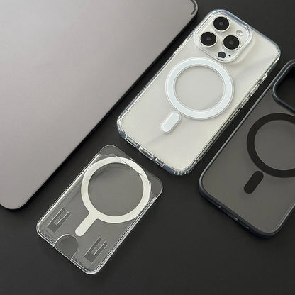 MagSafe Clear Acrylic Wallet Photo Card Holder for iPhone 17 Air 16 15 14 13 12 11
