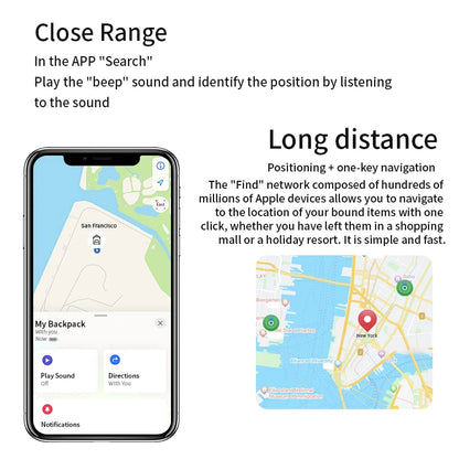 IPX5 Waterproof Bluetooth Tracker for Apple Find My | AirTag-Compatible