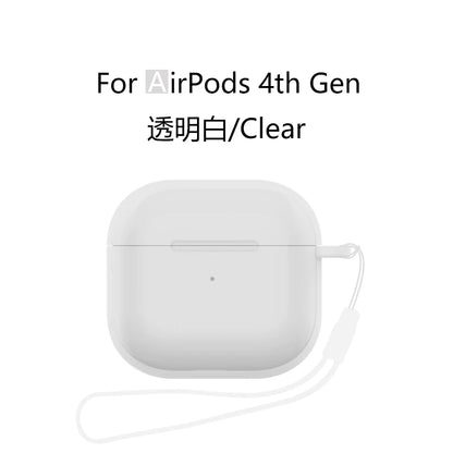 Silicone Case with Lanyard for AirPods 4 (2024) with Active Noise Canceling