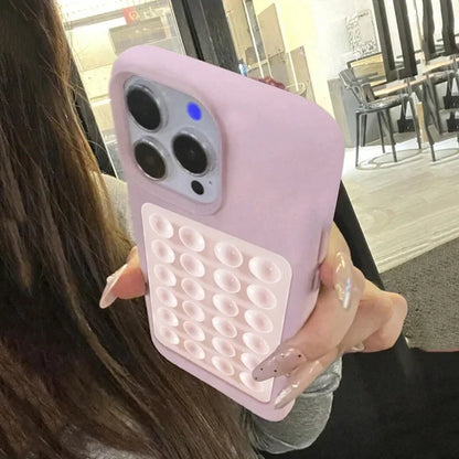 3D Suction Cup Shockproof Case for iPhone 13/12/11 Pro Max & Plus Models