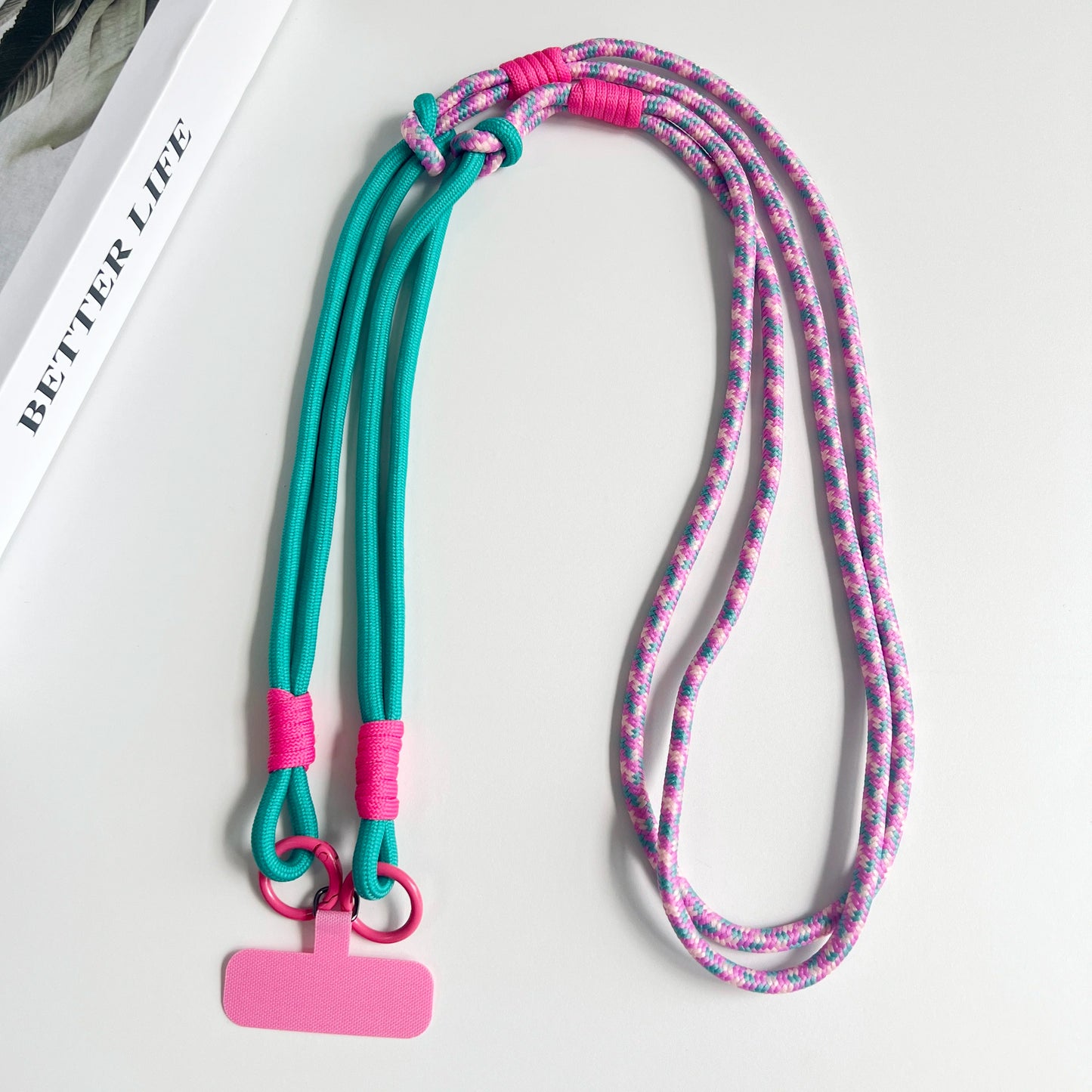 Personalized Double Color Universal Phone Lanyard Shoulder Strap Safety Rope