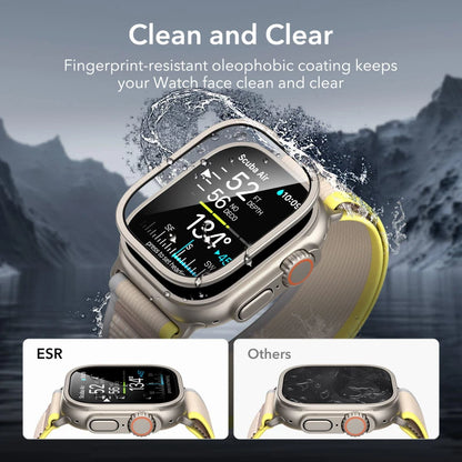 2PCS Metal Tempered Glass Screen Protector for Apple Watch Ultra 3/2 49mm