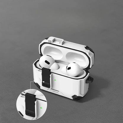 Security Lock Shockproof Cover for AirPods Pro 2 & 3, 2nd Gen 2023 Protective Case