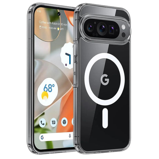 Clear MagSafe Magnetic Case for Pixel 9 Pro XL 8 7 – Shockproof Cover