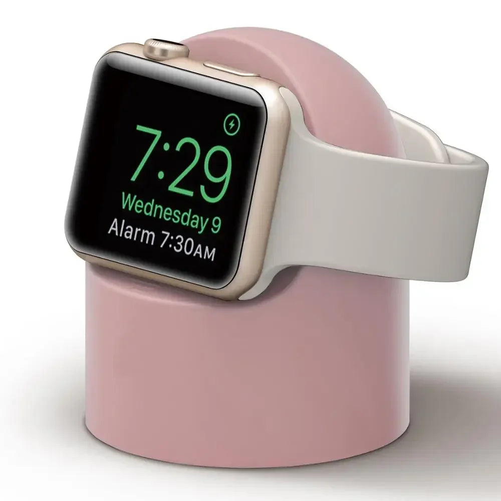 Silicone Charger Stand for Apple Watch Ultra 8 SE2 7 6 5 4 3 Nightstand