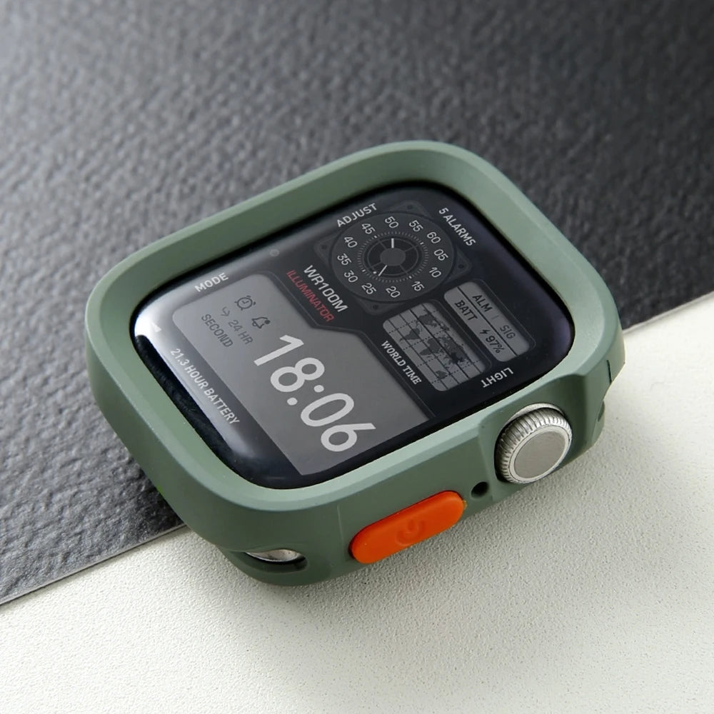 Soft Silicone Protective Case Cover for Apple Watch 41–49mm Series 4–10