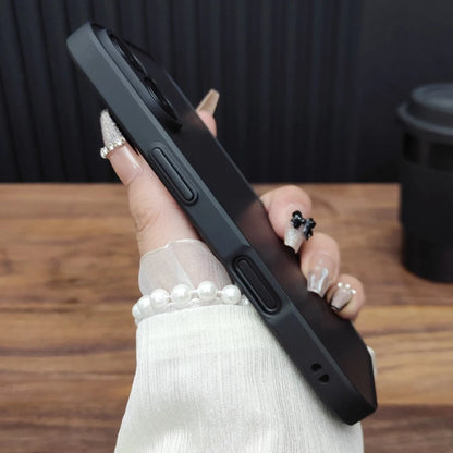 Transparent Matte Bumper Phone Case for iPhone 16–7 Series, Pro Max & SE Models