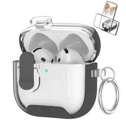 Secure Lock Clip Protection Case for AirPods 4 & AirPods Pro 2 with Magnetic Wireless Cover
