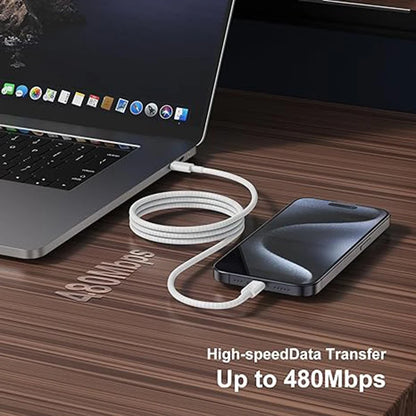 60W USB-C to USB-C Fast Charging Cable – PD Power & Data for iPhone & Android