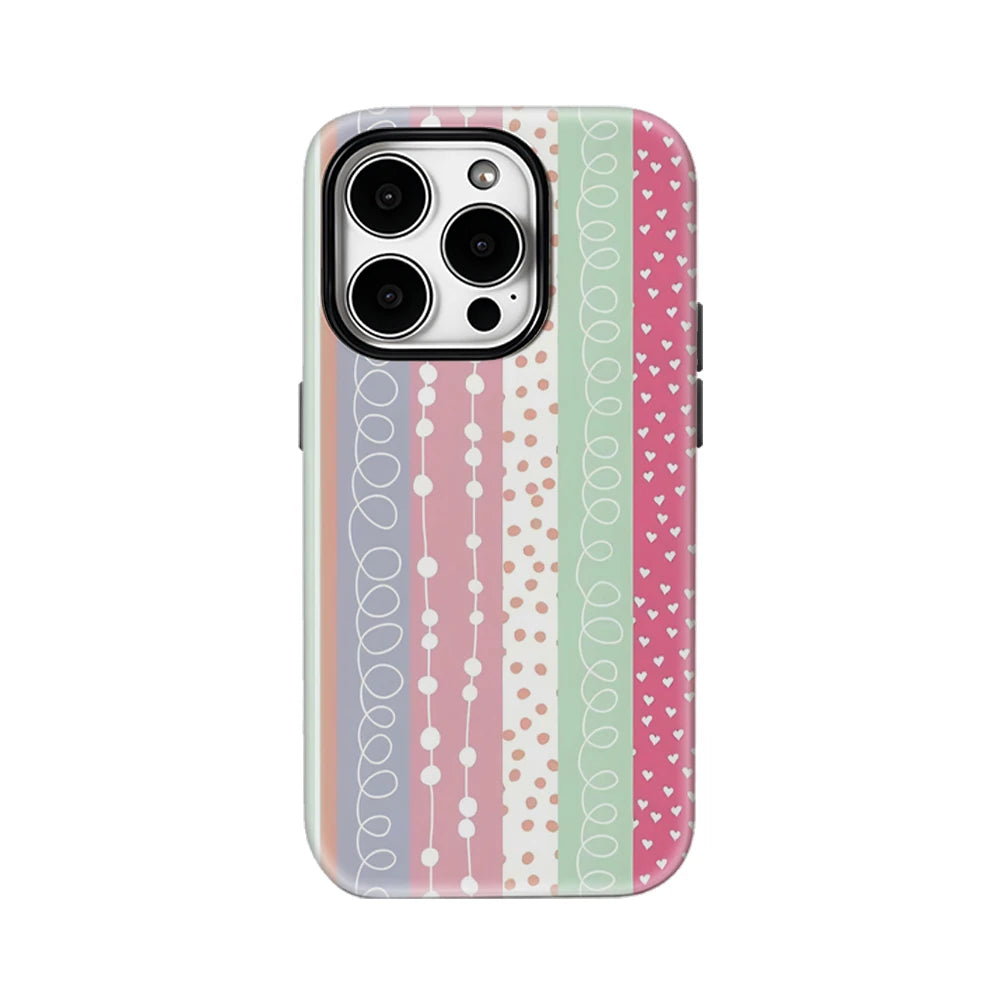 Pastel Striped Patterns Case for iPhone 17 16 15 14 13 12 11 Pro Max Plus