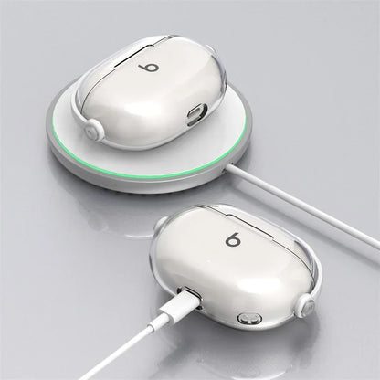 Soft Transparent Shockproof Case with Keychain for Beats Studio Buds +