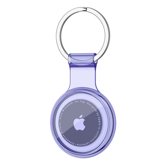 TPU Waterproof AirTag Keychain Holder Case for Pets, Keys & Bags