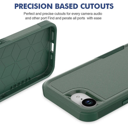 Shockproof Armor Case for iPhone 16e – 360° PC+TPU Protective Cover
