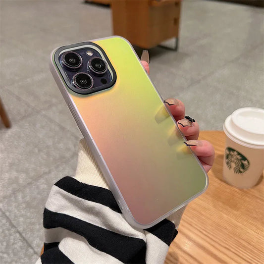 Matte Gradient Laser Shockproof Case for iPhone 11 12 13 Pro Max Plus