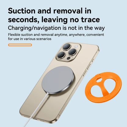 Magnetic Silicone Ring Holder for iPhone 13–15 Pro Max – Stand & Grip