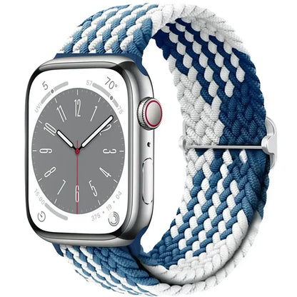 Braided Elastic Strap for Apple Watch Ultra 2 49mm Series 10 9 8 7 SE 6 5 4