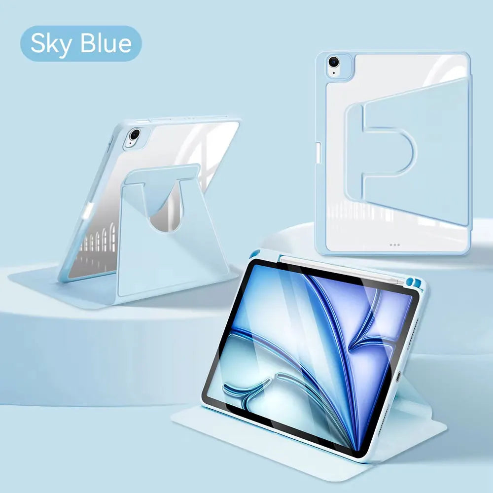 360° Rotation iPad Case for Air, Pro & Mini | Smart Protective Tablet Cover