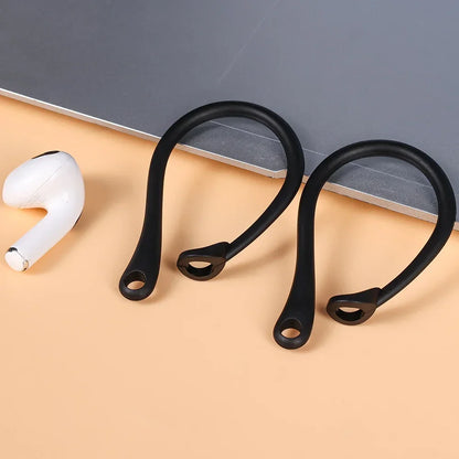 Silicone Anti-Lost Ear Hooks for AirPods Pro & 3, Bluetooth Earphone Holder, Sports Use