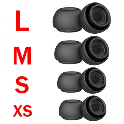 Soft Silicone Ear Tips for AirPods Pro 1 & 2 – Noise-Reducing Earbud Covers