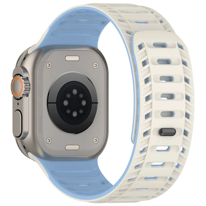 Magnetic Silicone Strap for Apple Watch Ultra 2 & Series 10–7 SE 42–49mm Band