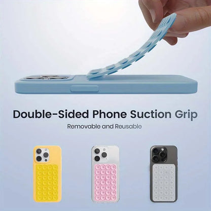 Double-Sided Suction Phone Case Mount Hands-Free Holder for iPhone/Android