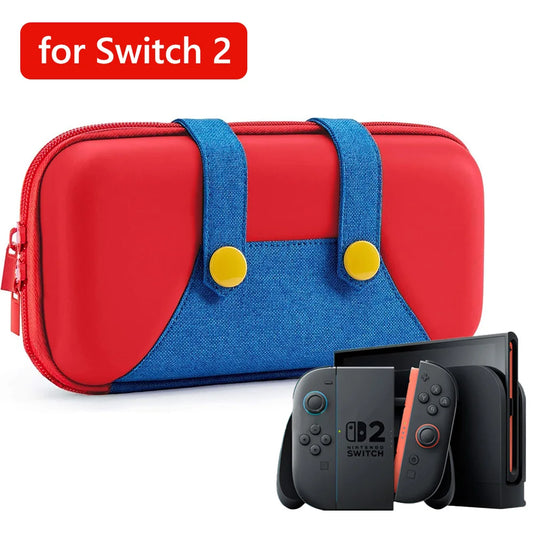 Slim Waterproof Travel Case for Nintendo Switch 2 – Mario Edition