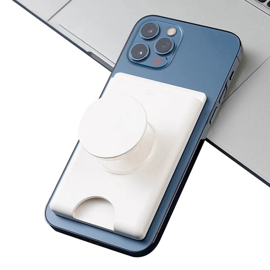 Magnetic Card Holder with Grip & Stand for MagSafe iPhone 14 15 Wallet Case