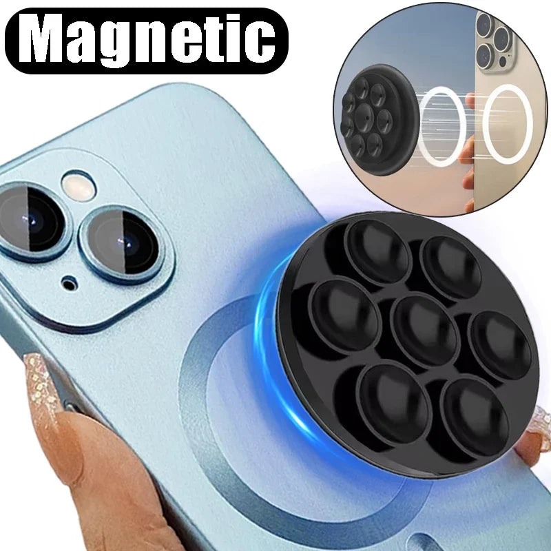 Magnetic Silicone Suction Phone Mount | Mini Universal Hands-Free Holder
