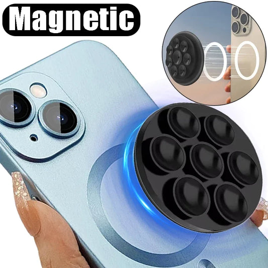 Magnetic Silicone Suction Phone Mount | Mini Universal Hands-Free Holder