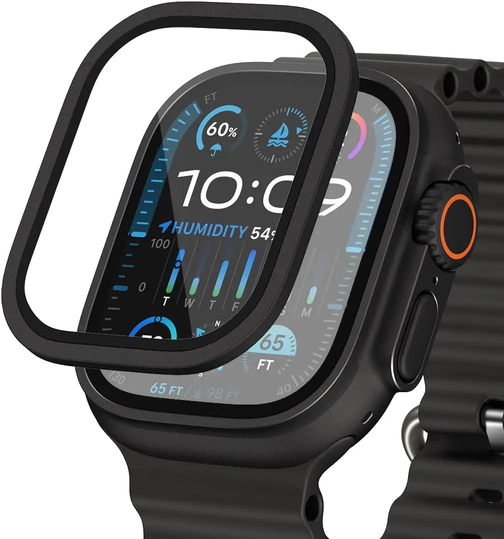 Tempered Glass Film for Apple Watch Ultra 3/2/1 49mm Screen Protector Bumper