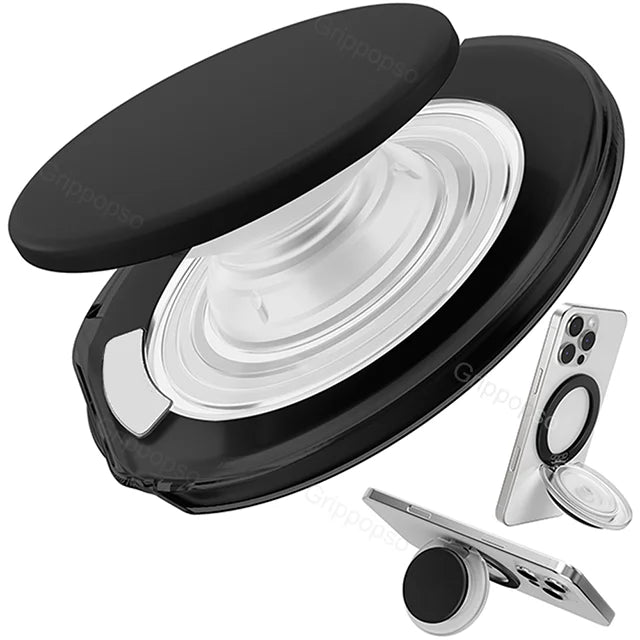 MagSafe Phone Grip with Built-In Adjustable Stand and Strong Magnetic Holder