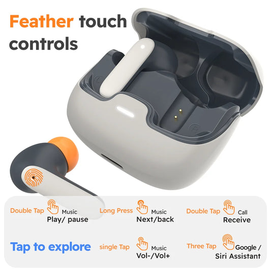 5.4 TWS Wireless Earbuds with ENC Noise Cancelling & Dual Microphones