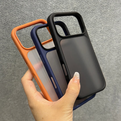 Orange Shield Matte Transparent Case for iPhone 17 Pro Max 17 Pro 17 Air Shockproof
