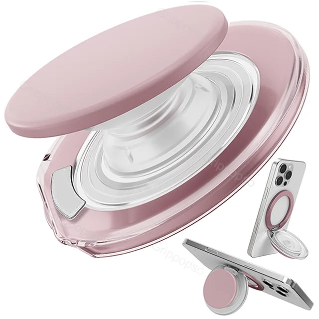 MagSafe Phone Grip with Built-In Adjustable Stand and Strong Magnetic Holder