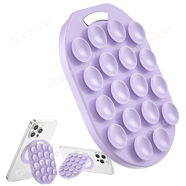 MagSafe Silicone Suction Cup Phone Grip Stand for iPhone Samsung Cellphones